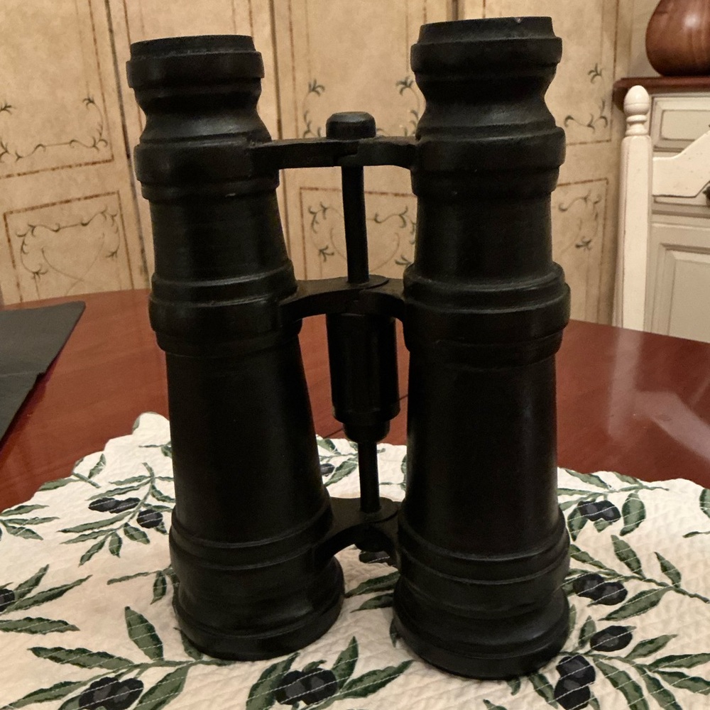 Pottery Barn Black Binoculars Accent Decor Wood
